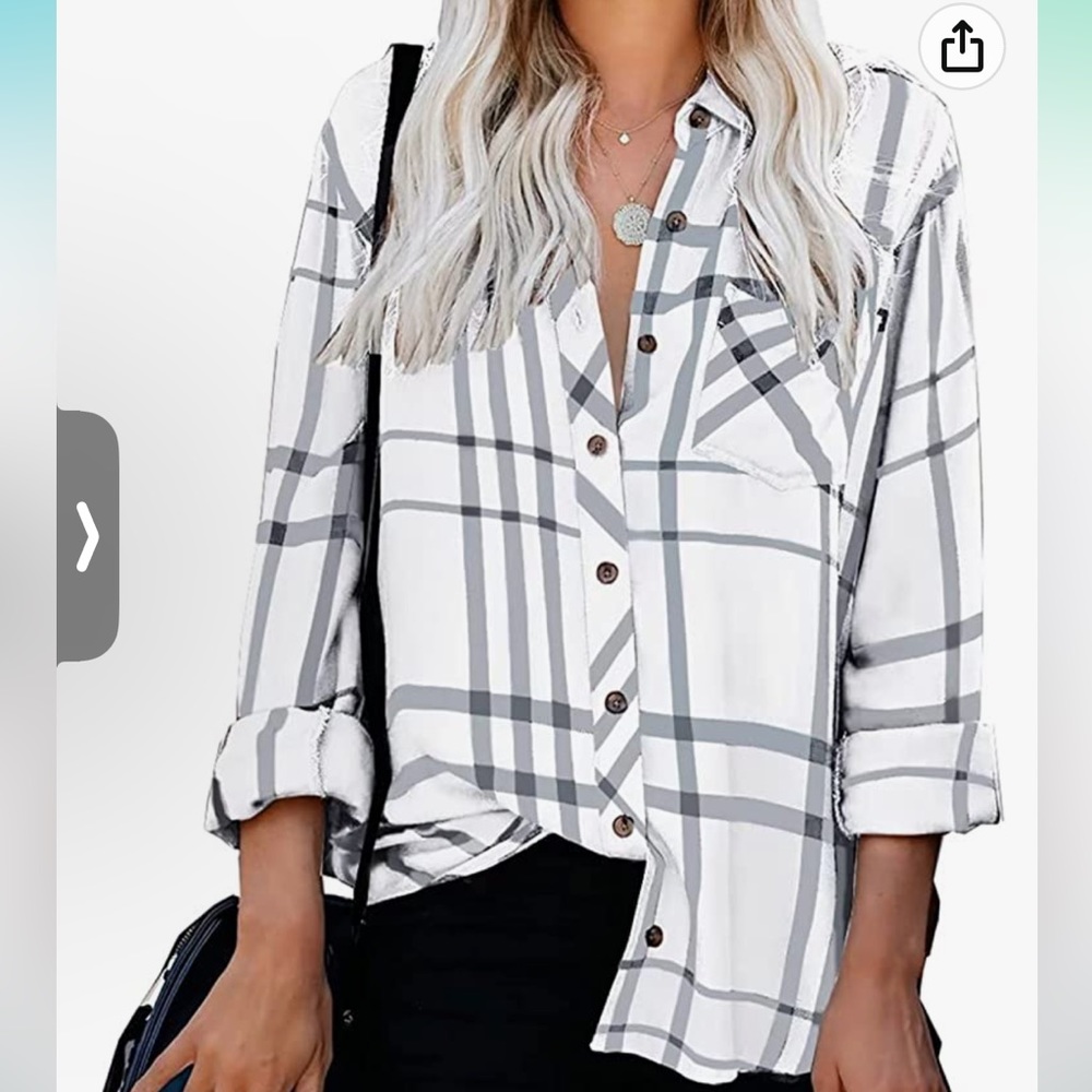 Long sleeve button down blouse